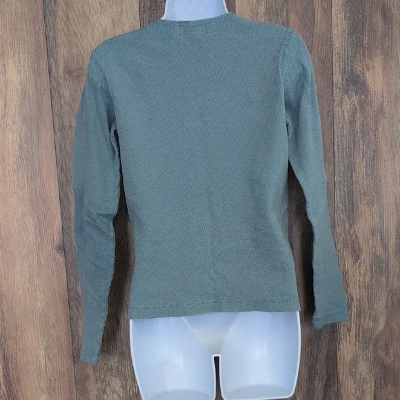 Sonoma Light Blue Green Soft Knit Long Sleeve Top S - Picture 4 of 5